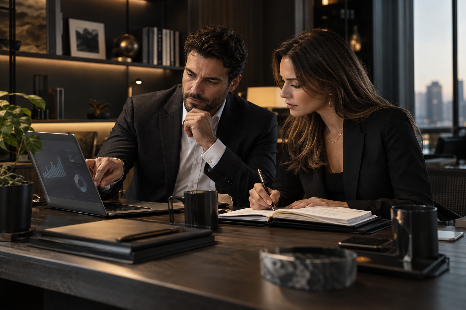 Profissional acompanhando resultados e realizando ajustes em estratégia digital.